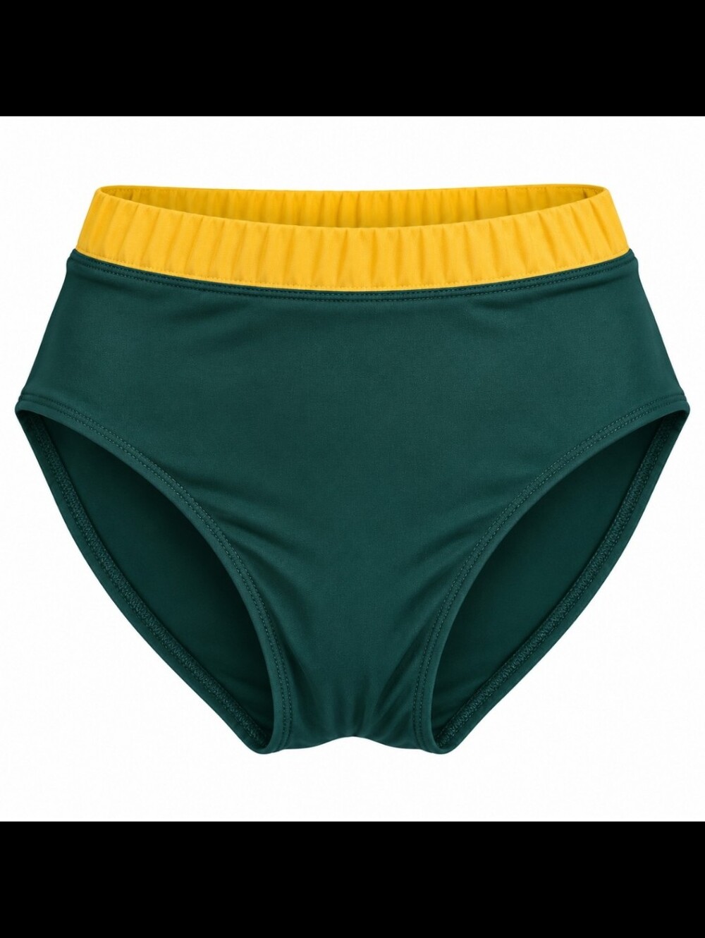 Tiger Friday Green and Yellow Dance Brief -